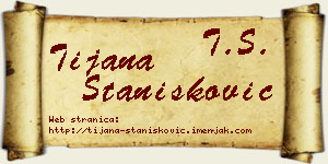 Tijana Stanišković vizit kartica